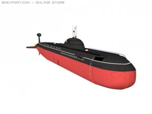 soviet victor class submarine 3D Модель