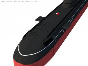 soviet victor class submarine 3D Model