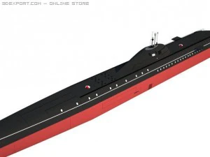 soviet victor class submarine 3D Model