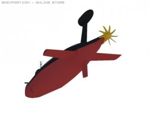 soviet victor class submarine 3D Model