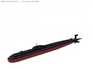 soviet victor class submarine 3D Model