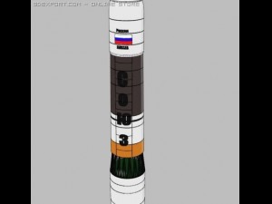 soyuzu rocket 3D Model