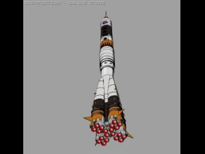 soyuzu rocket 3D Model