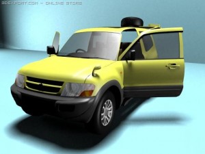 mitsubishi pajero 3D 모델