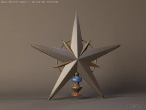 stella dell'albero di Natale Modello 3D
