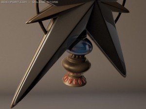 christmas tree star 3D Model