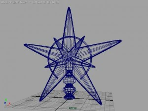 크리스마스 트리 별 3D 모델