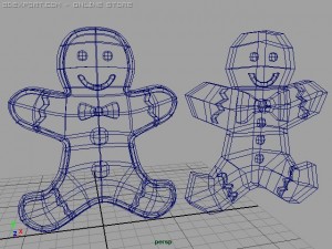 christmas gingerbread man 3D 模型