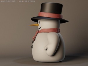 christmas snowman Modèle 3D