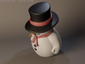 christmas snowman Modèle 3D