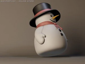 pupazzo di neve di Natale Modello 3D