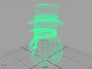 christmas snowman Modèle 3D