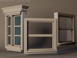 hires architectural windows pack 01 3D Model