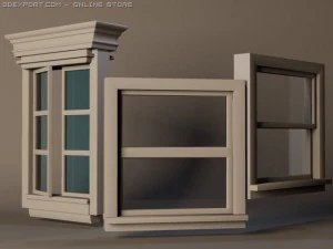 hires architectural windows pack 01 3D Model