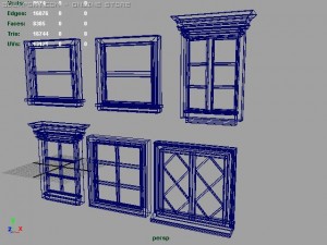 hires architectural windows pack 01 3D Model