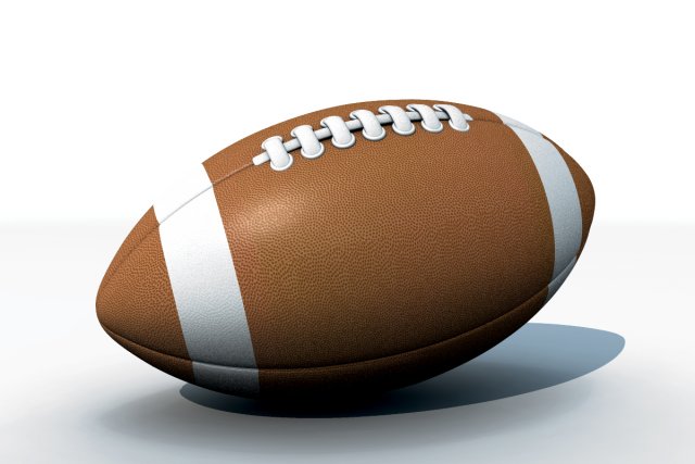 american football 3D मॉडल .c4d .max .obj .3ds .fbx .stl .blend 