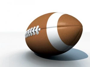 american football 3D Model