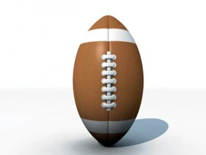 american football 3D Model
