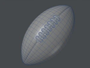 american football 3D Model