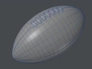 american football 3D Model