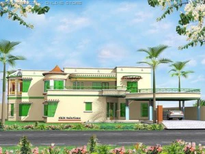 детальный фасад в сафьяновом стиле 3D Модель