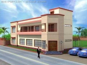 फ़ैक्टरी कार्यालय 3D मॉडल