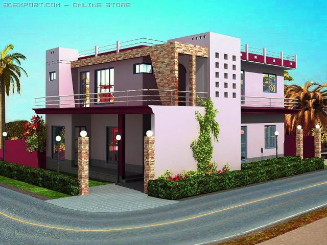 programme de logement Modèle 3D .c4d .max .obj .3ds .fbx .stl .blend 