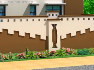 boundary wall 3D मॉडल