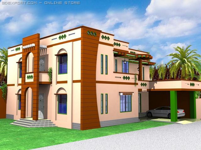 corner view 3D Модель .c4d .max .obj .3ds .fbx .stl .blend 