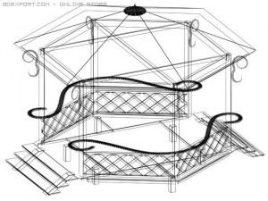 pavillon 3D 模型