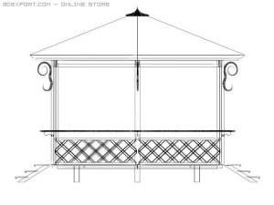 pavillon 3D 模型
