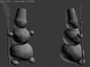 눈사람 3D 모델