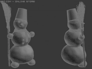 눈사람 3D 모델
