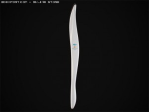 olympic torch 2010 3D Model