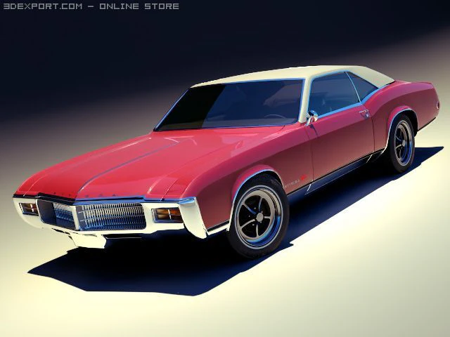 1969 buick riviera gs 3D Model .c4d .max .obj .3ds .fbx .stl .blend