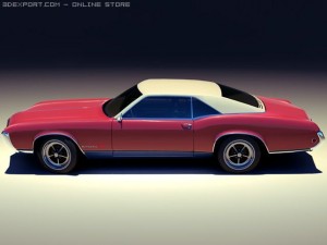 1969 buick riviera gs 3D Model