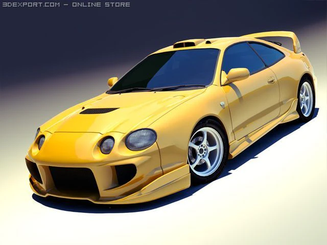 1994 toyota celica gt four veilside 3D Model .c4d .max .obj .3ds .fbx .stl .blend