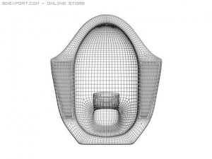 squat toilet kloset jongkok 3D Model
