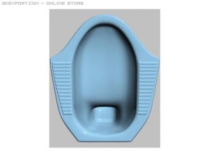 squat toilet kloset jongkok 3D Model