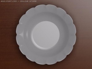 plate 3D Modell