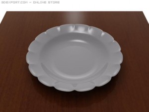 plate 3D Modell