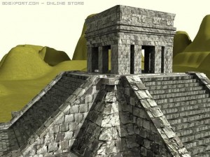 maya pyramid Modello 3D