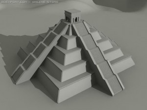 maya pyramid Modello 3D