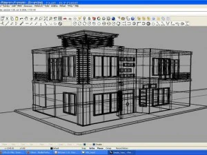 contemporary forest inspired house 3D Model