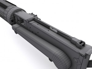vickers machine aircraft variant 3D Модель