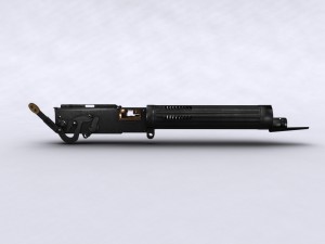 vickers machine aircraft variant 3D Модель