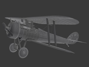nieuport 28 c1 french ww1 biplane fighter Modelo 3D
