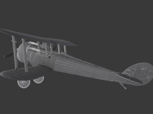 nieuport 28 c1 french ww1 biplane fighter Modelo 3D
