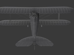 nieuport 28 c1 french ww1 biplane fighter Modelo 3D