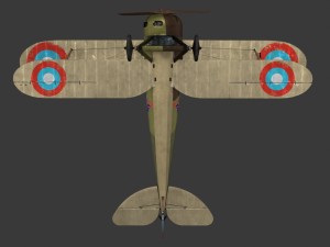 nieuport 28 c1 french ww1 biplane fighter Modelo 3D